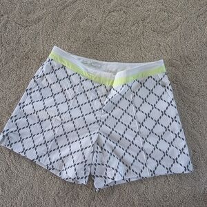 Stylish White and Gray Women's Shorts